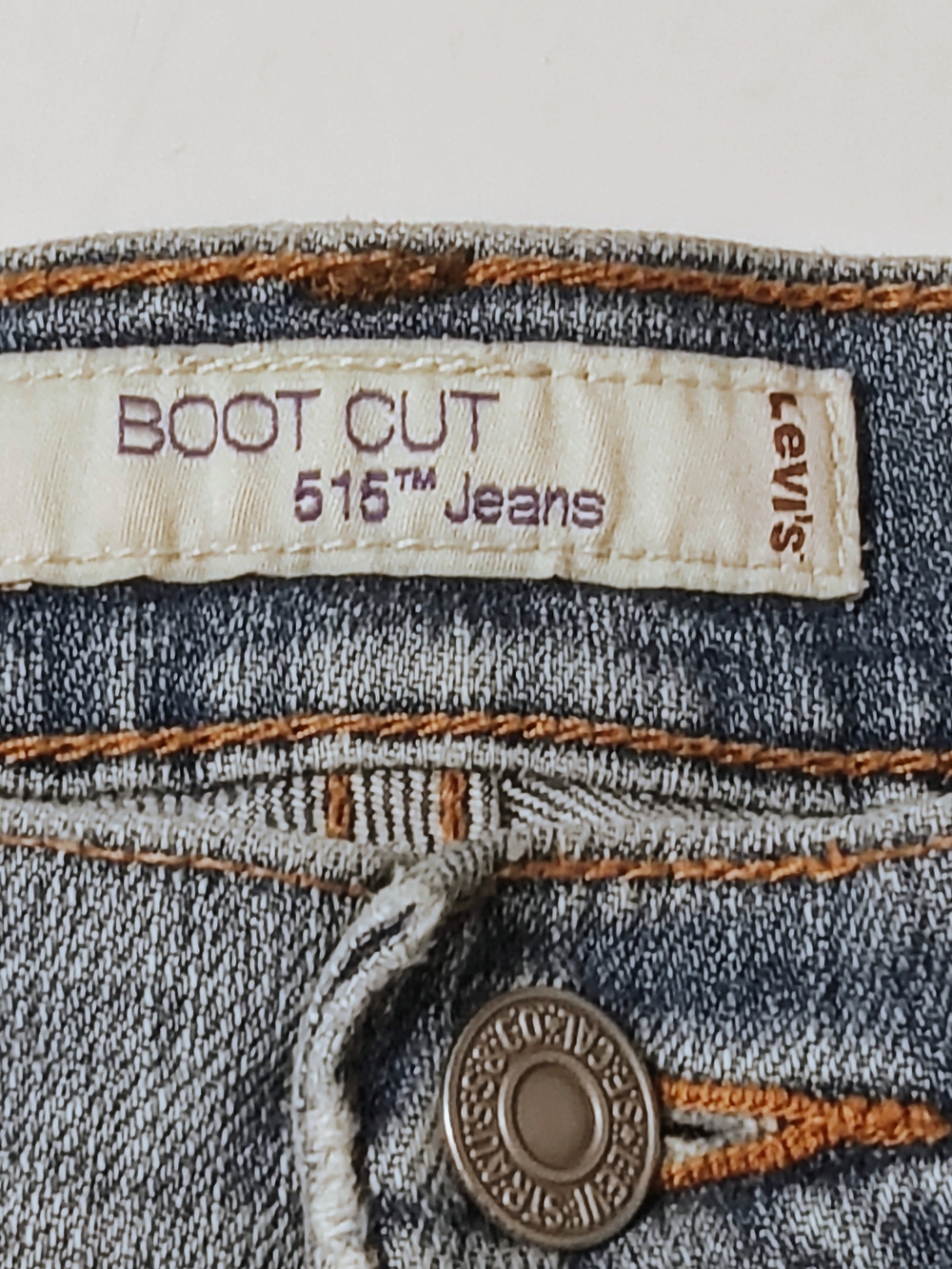 Levi's 515 Light Blue Boot Cut Jeans Size 12 - Picture 5 of 13